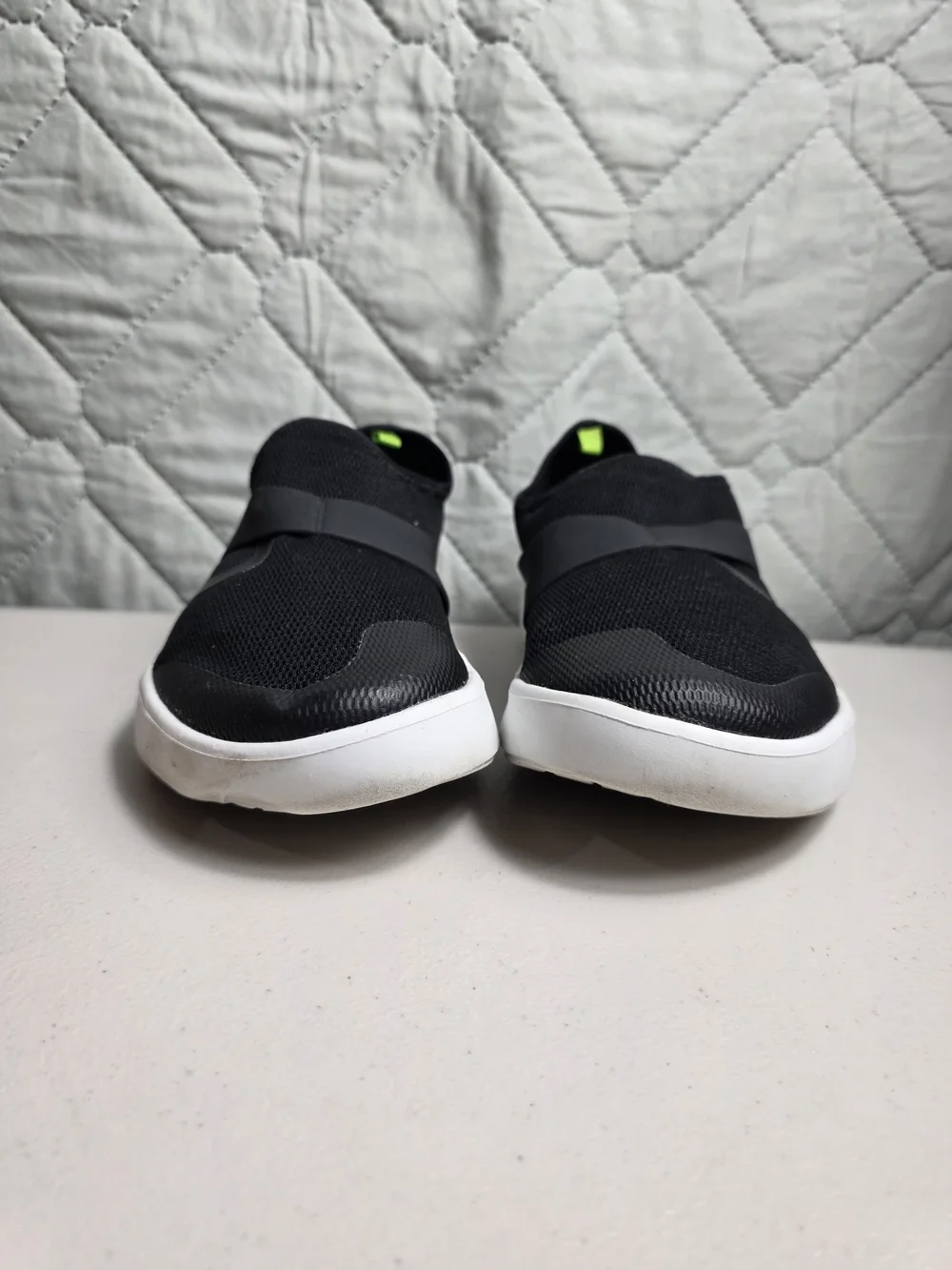 OOFOS Oomg Low Shoes Mens 8 Black Mesh Slip On Comfort Recovery Casual